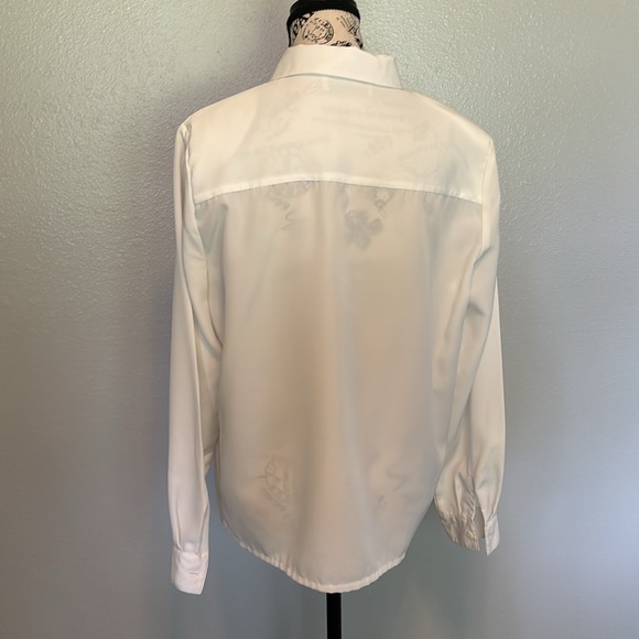 Women’s White Embellished Lapel Button Up - Baxter & Wells Approx Medium (6-8) - Picture 5 of 12
